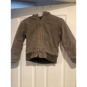 Polar King Kids S Chore Canvas Coat Brown Hood